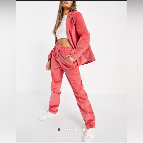 Adidas Women Original 3 stripe High Waisted Suit Pants - Tactile Pink - Picture 1 of 8